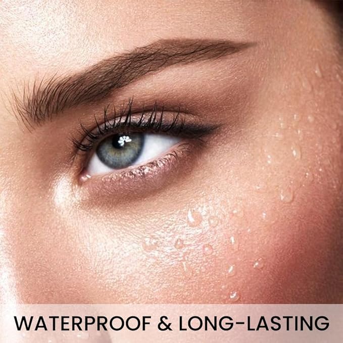 evpct 2Pcs Dark Brown Magic Microblading Eyebrow Contouring Pen Pencil, 4 Tipped Precise Brow Pen with Sponge Micro-Fork Tips Applicator, Create Natural Looking Brows Eyebrow Makeup Long Lasting