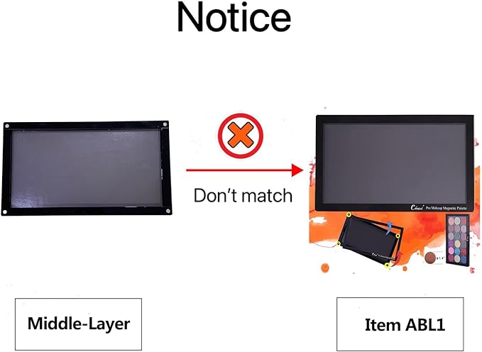 Acrylic Magnetic Makeup Palette Eyeshadow Palette Empty