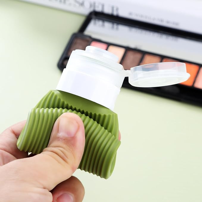 Travel Bottles for Toiletries, Tsa Approved 3oz Portable Travel Bottles, BPA Free Leak Proof Squeezable Silicone Travel Size Containers, Travel Accessories with Clear Toiletry Bag (4 Pack)