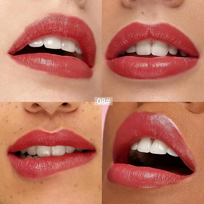 12 Colors Lip Gloss Set, High-Shine Waterproof Collection, Long Lasting Moisturizing Formula with Mirror Finish, Adult (8#, 1 Count (Pack of 1))