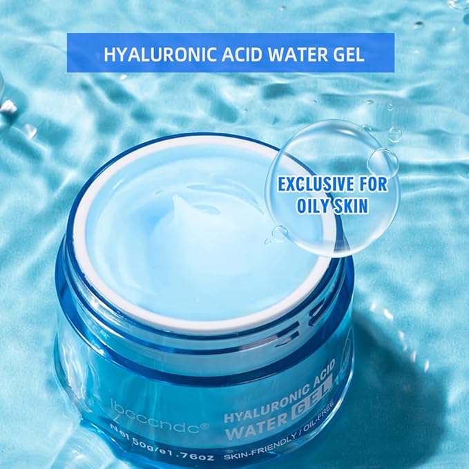 Hydro Boost Hyaluronic Acid Moisturizing Water Gel, Face Moisturizer For Oil Skin, Hyaluronic Acid Formula Combined With Water,Lightweight and Long-lasting Hydration-1.76Oz (Water Gel)