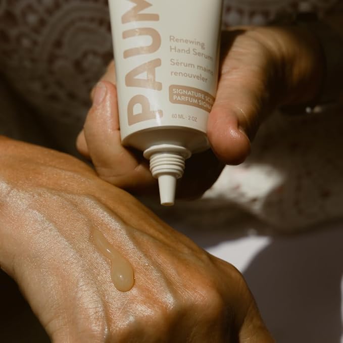 PAUME Renewing Hand Serum for Dry, Aging Skin With Hyaluronic Acid, Niacinamide and Vitamin C, Improve Skin Elasticity, Youthful-looking Hands, 2 oz
