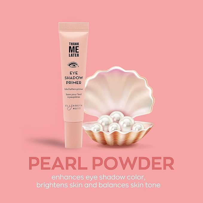 Elizabeth Mott Thank Me Later Eye Primer - Long-Lasting, Eyeshadow Primer Base for Oily Lids & Crease-Free Wear - Smudge-Proof, Lightweight, Cruelty-Free - 10g