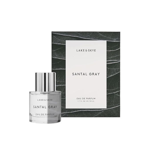 Lake & Skye Santal Gray Eau de Parfum, Long Lasting Fragrance, 1.7 fl oz (50 ml) - Woody Scent
