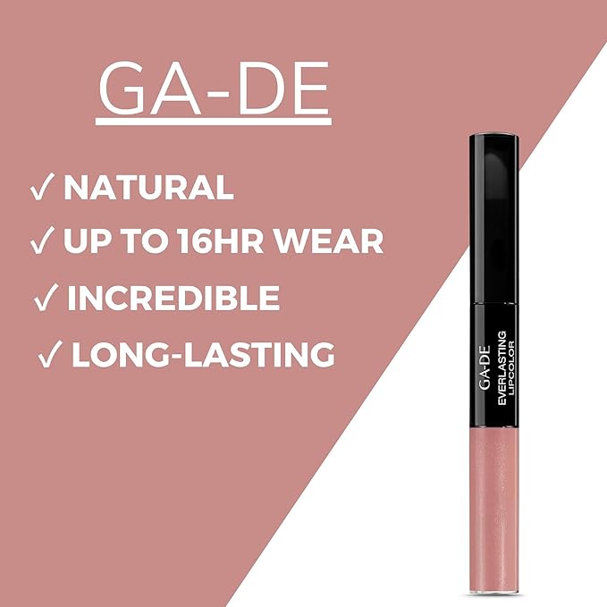 GA-DE Everlasting Lip Color, 35 - Full Coverage, Non-Oily, Moisturizing, Long Lasting Lipstick - Dries Quickly into Ultra-Thin Film - 0.28 oz