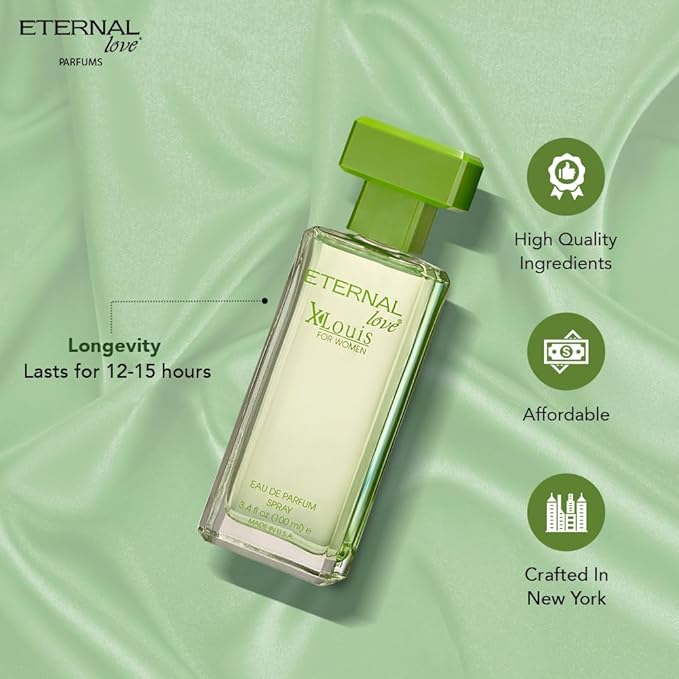 Eternal Love X-Louis for Women - Long Lasting Eau de Parfum Spray 100ml - Premium Floral Fragrance with Amber & Vanilla - Sophisticated Scent