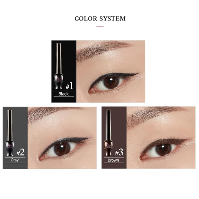 ETUDE OH M'EYE LINE NEW 5 ml - Black | Intense Precision Liquid Eyeliner, Vivid, Deep Color, Smudge Proof, Long Lasting, Korean Makeup, Kbeauty, Perfect for Gift