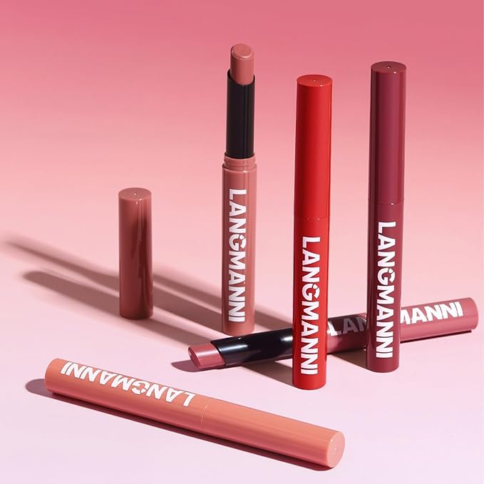 Matte Lipstick for Women Lipstick Matte Set with Retractable and Long-Lasting Pigmented Lip Sticks for Smoothly Lip Makeup (12 Pcs)