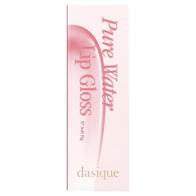 dasique Pure Water Lip Gloss #07 Soft Fig 0.09 oz | Variety of Colors | Dewy Gloss | Buildable Gloss Tesxture | Non-Sticky | K-beauty