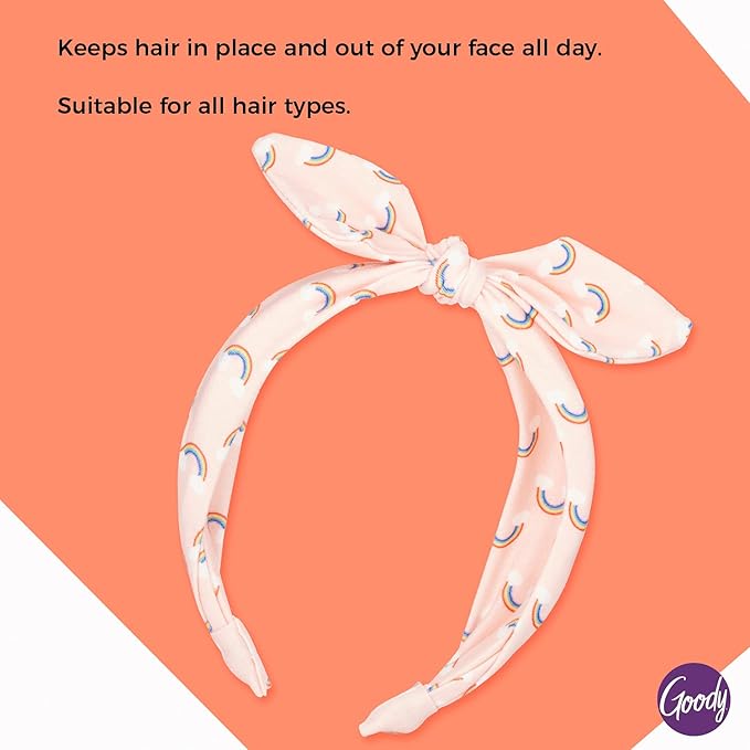 Goody Kids Headband - Rainbow Print - Comfort Fit for All Day Wear - For All Hair Types - Hair Accessories