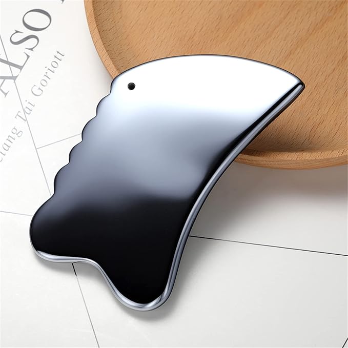 Terahertz Guasha Scraper Facial Massager Gouache Scraper Face Massage Slimming Tool Skincare Beauty Gua Sha Board Energy Ston