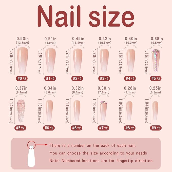 Yivaiks 24 pcs Pink Coffin Press on Nails Long Nails for Women, Glossy Crystal Rhinestone Fake Nails with Nail Glue on Nails,Full Coverage Acrylic Nails（helmsman）