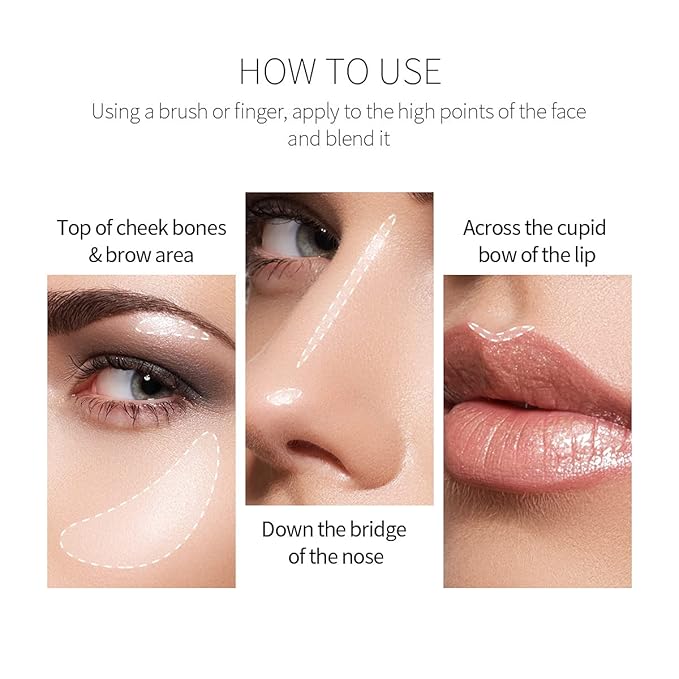 2 Pack PHOERA Body Luminizer, High Gloss Waterproof Body 103 G