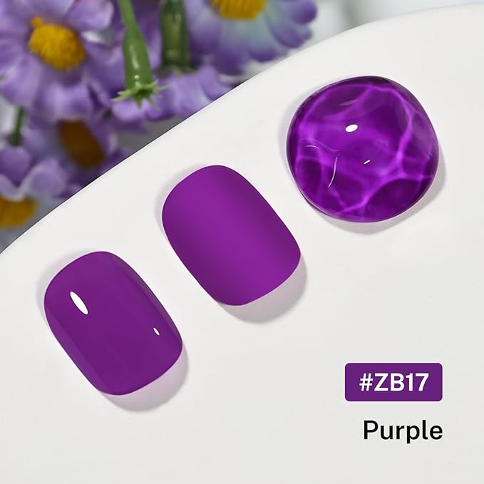 16.5ml Purple Nail Polish Large Volume Quick Drying Nail Polish, Fast Drying and Long Lasting Color Nail Art DIY Home Manicure Gift for Women