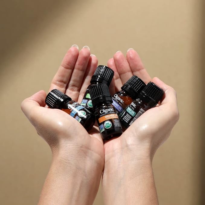 Cliganic Organic Palmarosa Essential Oil, 100% Pure Natural Undiluted (10ml), for Aromatherapy | Non-GMO Verified (Packaging May Vary)