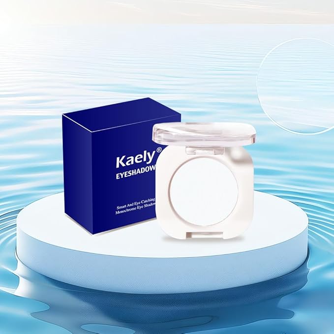 Matte White Single Eyeshadow Makeup, Neutral Cream Powde Eye Shadow for Women, White Matte Singles Eyeshadow Palette Pigmented Waterproof, sombras para ojos, Girls Monochrome Eyeshadows Gift 26