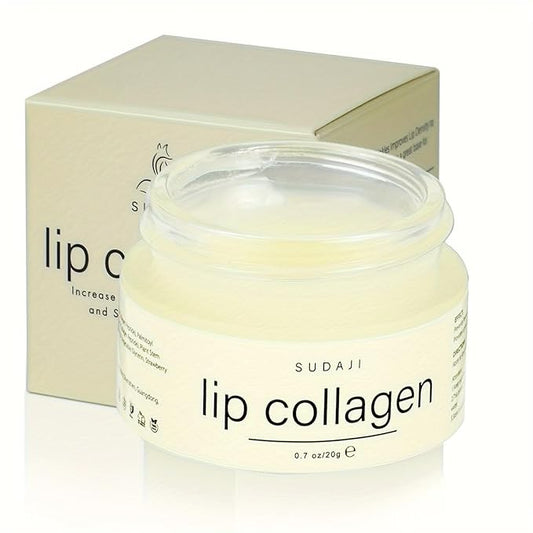 Lip Collagen + Peptide 0.7oz, Collagen Lip Mask with Vitamins E, A -Lip balm to Nourish & Hydrate Lips, Lip Moisturizer for Gentle exfoliating