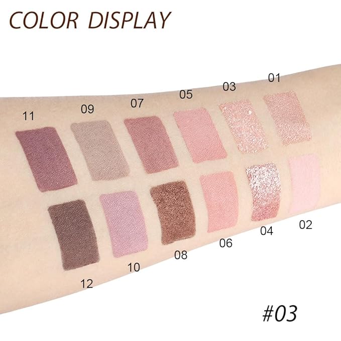 12 Girds Colorful Matte Shimmer Eyeshadow Palette