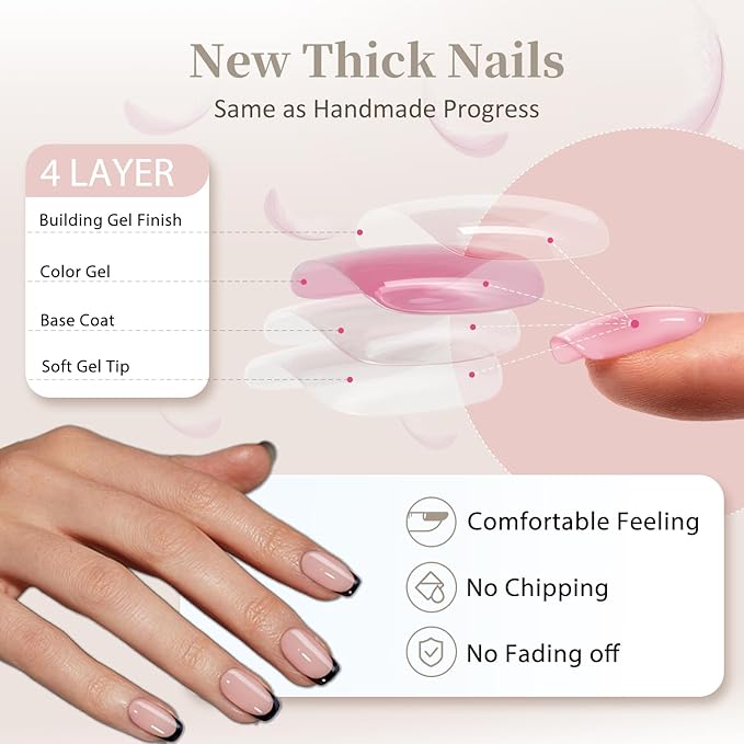 30Pcs Neon Green French Tip Press on Nails Short Square Nails Press ons, Short Fake Nails Coffin Acrylic French Glue on Nail False for Women, Natural15 Sizes