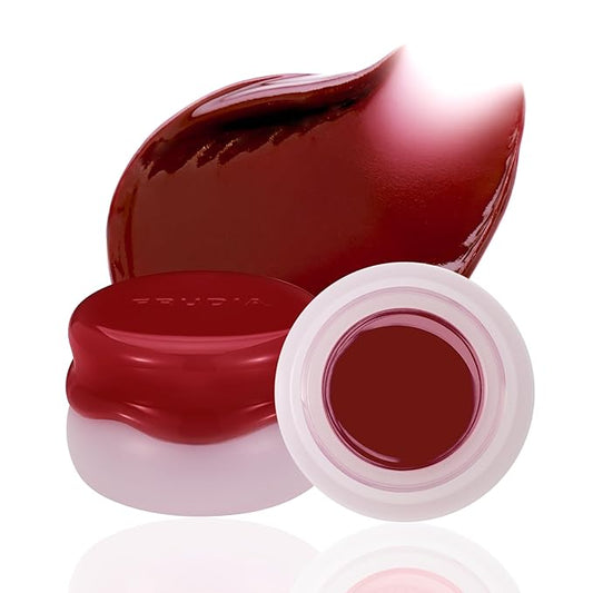 FRUDIA Korean Makeup Lip + Cheek Glow Jam |Long lasting, Moisturizing & Plumping | Non - Sticky & Glossy Color for Eyes, Lips & Cheeks |Hush Fig – MLBB brown-red - 4.5 gm