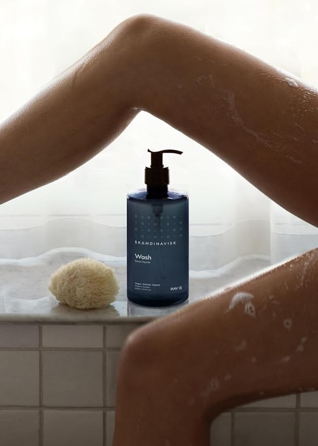 Skandinavisk Wash HAV ‘Sea’ Scent notes: Salt spray and sea kelp, hawthorn and beach rose, 16.91 fl. oz.