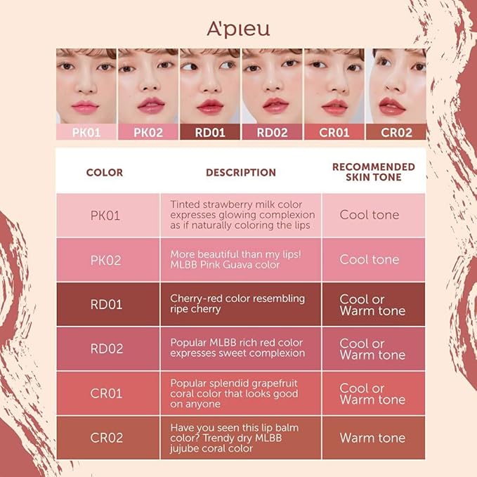 A'PIEU JUICY-PANG COLOR LIP BALM (CR02-JUJUBE) balm