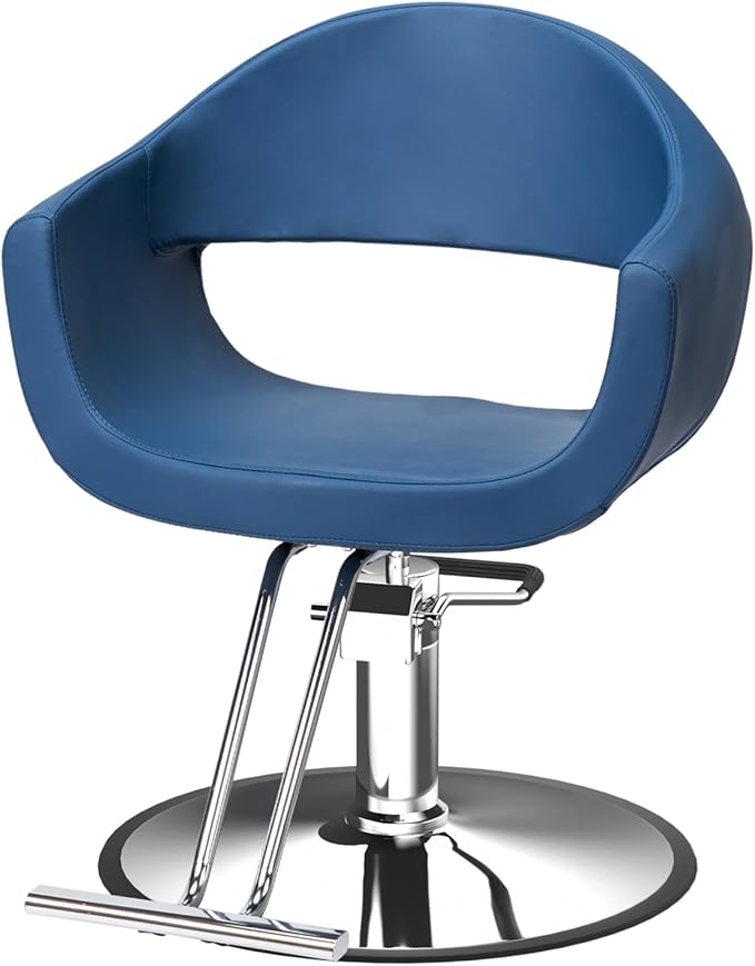 OmySalon Barber Chairs for Barbershop Styling Chair, Salon Chair for Hair Stylist, Heavy Duty Hydraulic Pump, 360°Swivel with Footrest, Hairdressing Home Beauty Spa Equipment