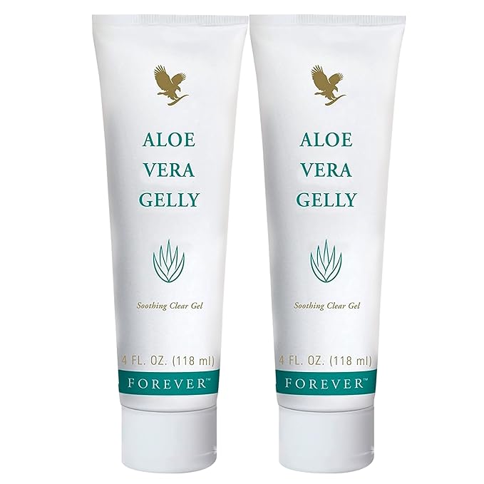 Forever Living - Forever Aloe Vera Gelly - Pure Aloe Gel - Soothes, Moisturizes, and Conditions - Vegan, Vegetarian, Gluten-Free - 4 fl oz. (2 Pack)