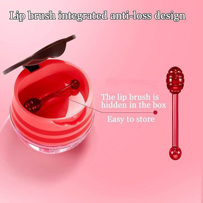 4 PCS Honey Lip Balm Pot, Wrinkle