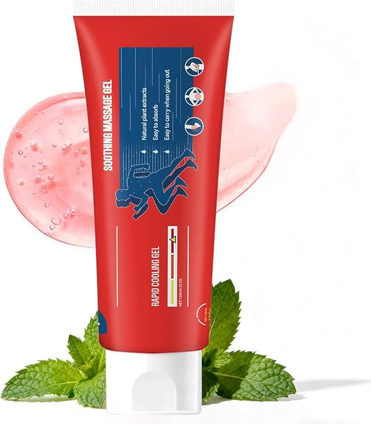 Joint Gel, Soothing Massage Cream, Joint Soothing Comfort Gel for Back, Neck, Keen, Muscle, and Foot, Absorb Quickly, Natural and Non-Greasy, 4.23OZ