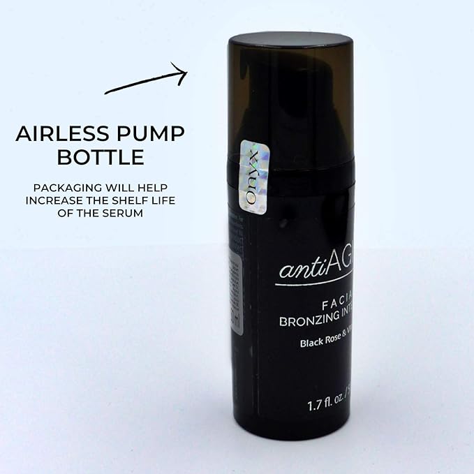 Onyx Anti-Aging Indoor Face Tanning Lotion - Accelerates Tanning, Hydrates & Protects Skin Aging, Intense Tanning Moisturizer, 1.7 fl oz