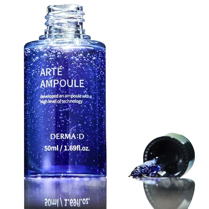 Azulene Arte Ampoule 1.69 fl oz - Korean Face Serum for Sensitive, Redness-Prone Skin | Calming, Hydrating Ampoule with Azulene & Botanical Extracts for Daily K-Beauty Skincare