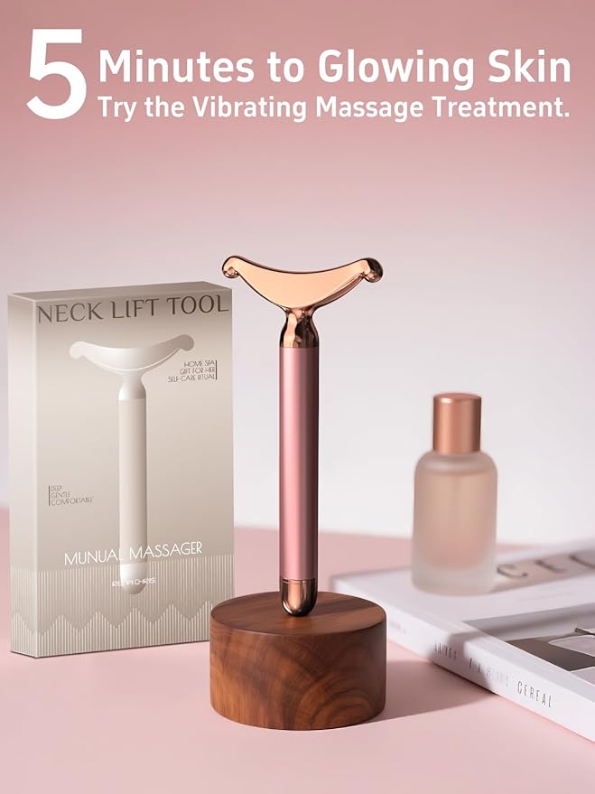 Face Massager Tool/Facial Massager Pro: Electric Lifting Device for Face & Neck - Anti-Aging Skin Firming, Reducing Wrinkles/Dark Circles - at-Home Facial Sculptor