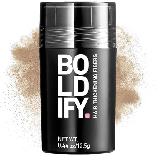 BOLDIFY Hair Fibers (12.5g) - Fill In Thinning and Fine Hair for an Instantly Fuller, Thicker Look - 14 Shades for Women & Men - Dark Blonde
