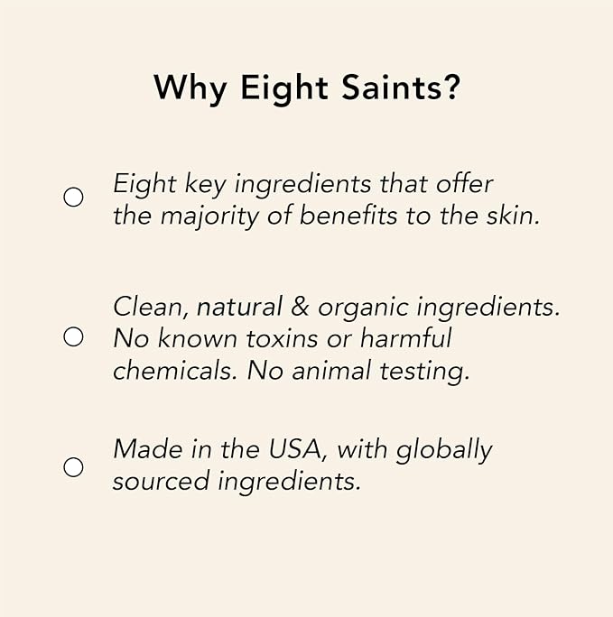 Eight Saints Original Cin, 10% Niacinamide Serum For Face Anti Aging, Natural and Organic, Facial Serum to Reduce Fine Lines, Dark Spots, Large Pores, and Wrinkles, 1oz