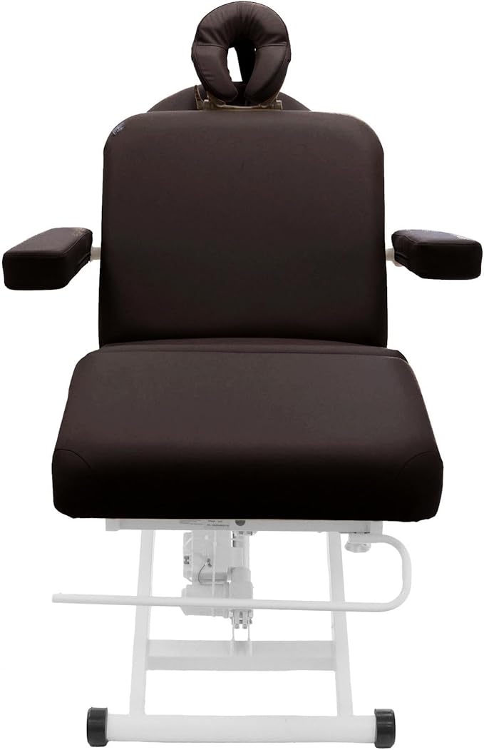 SKINACT Cleo Electric Spa Treatment Table, Facial Massage Bed ADA Compliant (Dark Brown)
