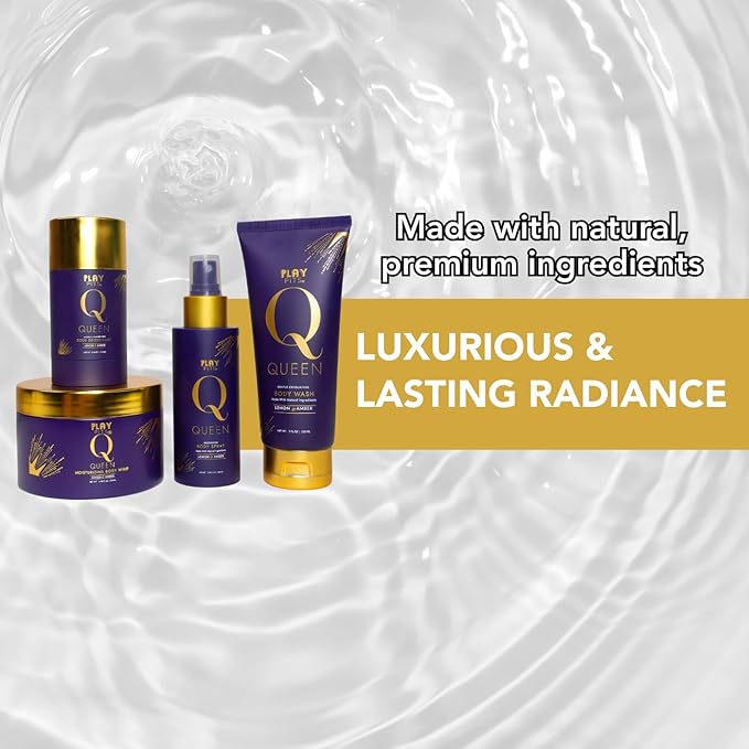 PLAY PITS - Queen Collection Gift Set - Natural Ingredients - Cruelty Free - Made in the USA - 4 Piece Set