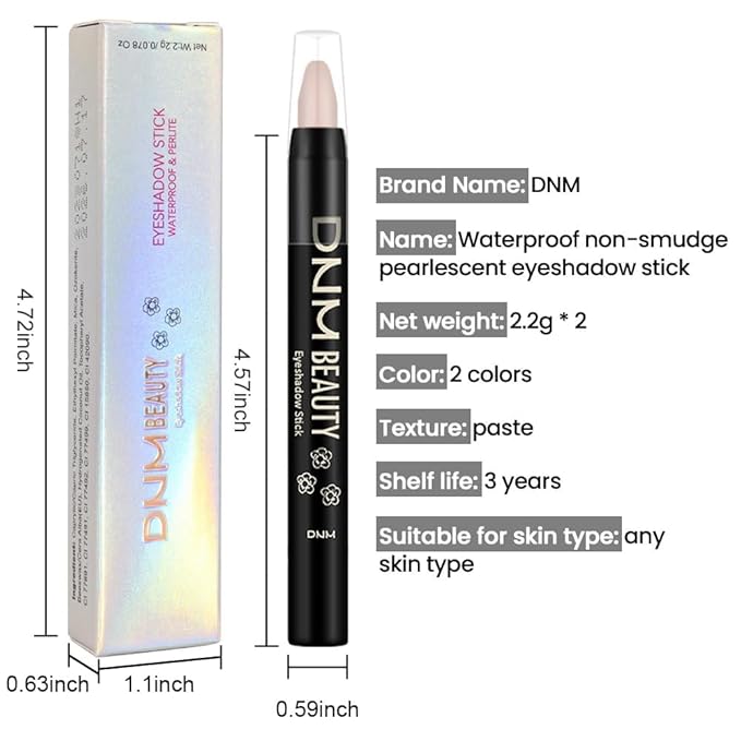 evpct 2Pcs Cream Eyeshadow Sticks Set for Eyes Waterproof, Ginger Matte Caramel Matte Eye shadow Stick Pencil Pen Bulk sombras en crema para ojos 29+30