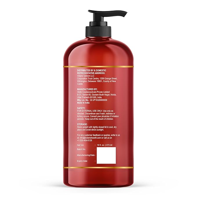 Botanic Hearth Garden Rose & Vitamin E Body Wash | Limited Edition, With Shea Butter, Sweet Almond Oil & Rosemary Leaf Oil 16 Fl Oz (473 Ml) | Sulphate & Paraben|Free, Luxurious Lather