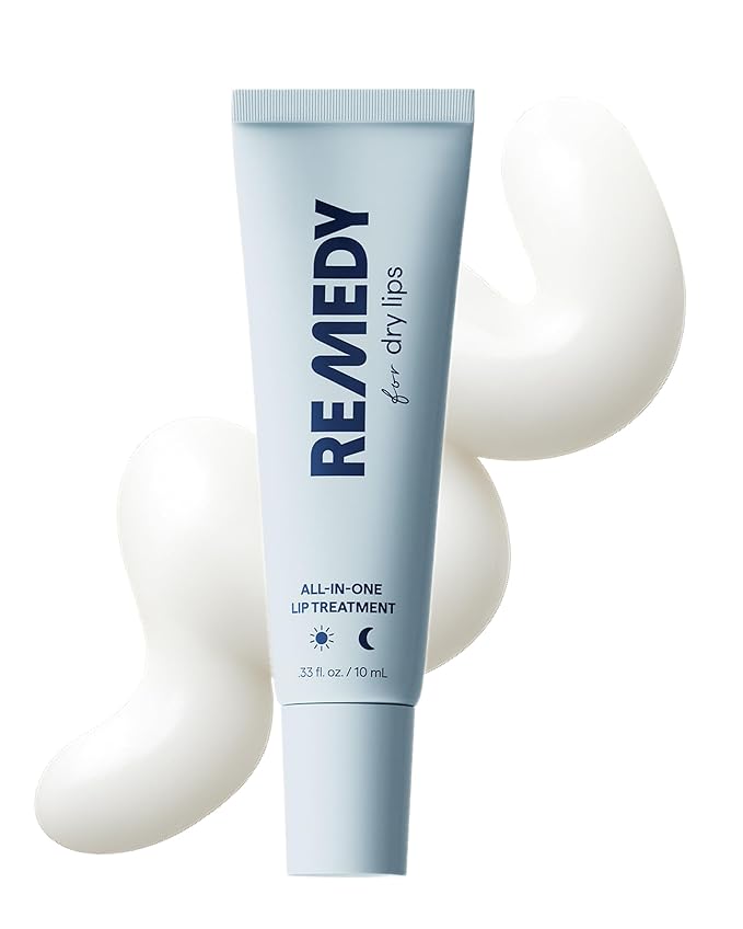 Remedy for Dry Lips - Hydrating and Healing Lip Balm Ointment with Ceramides, Peptides, and Dimethicone - Repairs Dry, Cracked Lips - By Dermatologist Dr. Shah