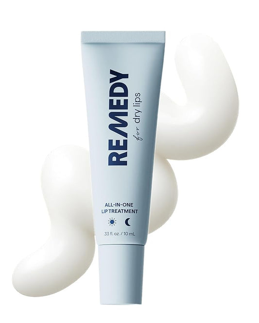 Remedy for Dry Lips - Hydrating and Healing Lip Balm Ointment with Ceramides, Peptides, and Dimethicone - Repairs Dry, Cracked Lips - By Dermatologist Dr. Shah