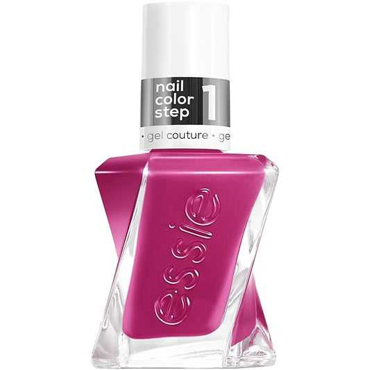 essie gel couture, Long-Lasting Nail Polish, 8-free Vegan, Fashion Freedom, Pink, Wilder Than I Seam, 0.46 fl oz