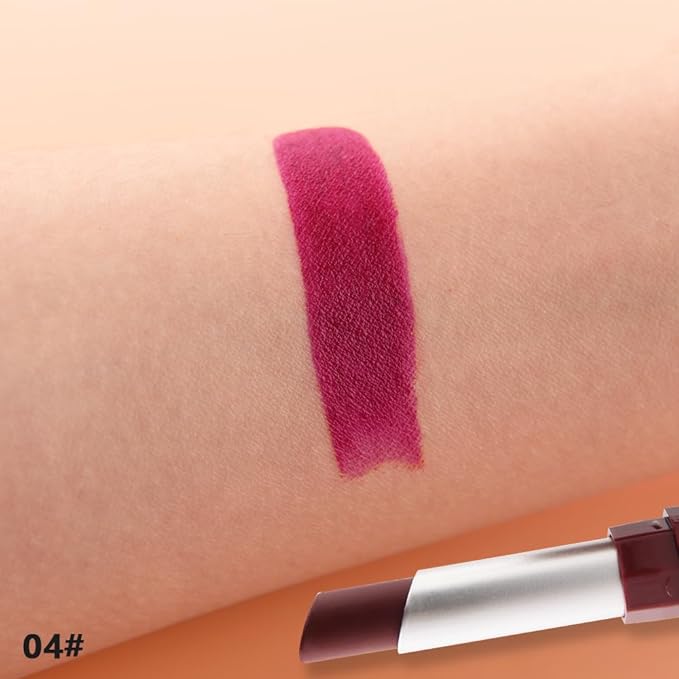 Dark Orange Red Matte Lipstick - Lip Crayon & Face Paint Stick for Women, Smooth Pigmented Everyday Wear, Younger-Looking Lip Makeup, Labial con color para uso diario 04