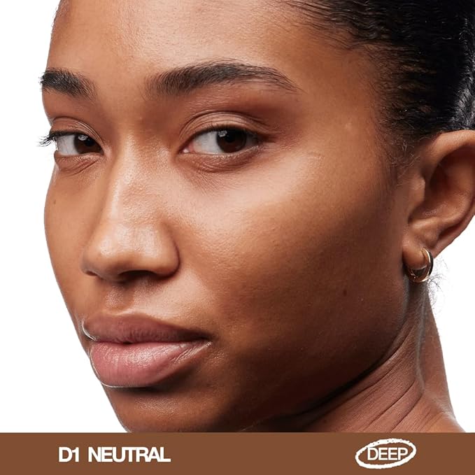 about-face THE PERFORMER Skin-Focused Foundation D1Neutral – Medium Coverage, Long-Wear, Breathable & Buildable Base – Clean, Vegan, Hydrating Formula with Blue Agave & Chlorella – 1.08oz