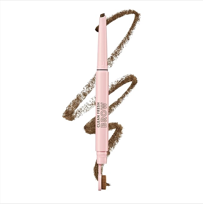 Covergirl Clean Fresh Brow Filler Pomade, 500 Medium Brown, Eyebrow Pencil, Ultra-Precise Tip, Creamy Formula, Highly Pigmented, Soft Matte Finish, Vegan Formula, 0.007oz