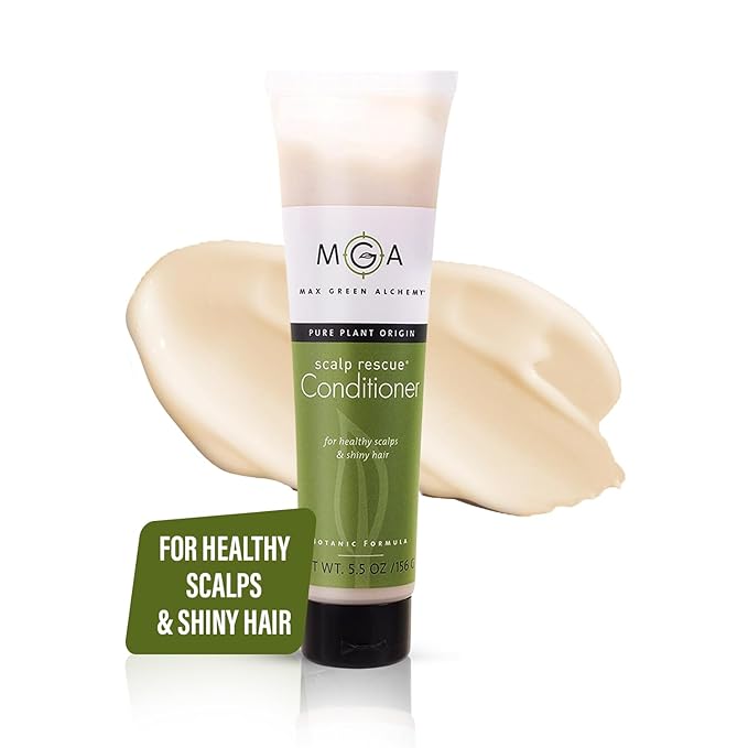 MGA Vegan Hair Conditioner - Organic Formula with Tea Tree for Healthy Hair | Shea Moisture Conditioner with Natural Herbal Scent | Parabens Silicone & Sulfate Free | Unisex | 5.5 Fl Oz