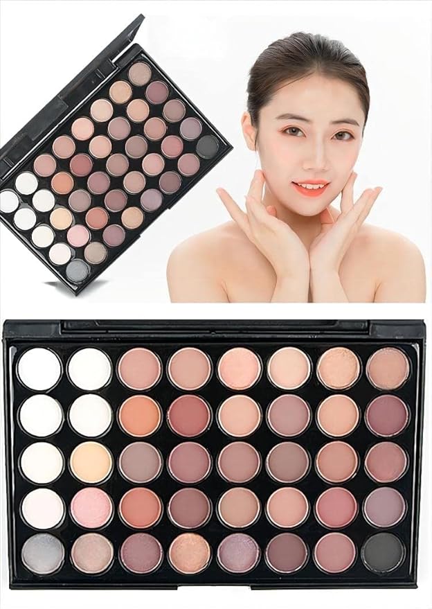 40 color Highly Pigmented Eye Makeup Palette, Matte