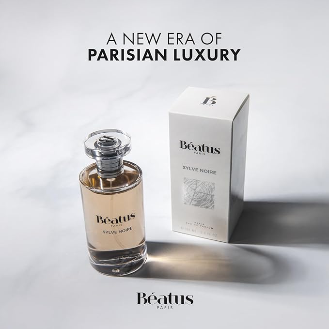 Beatus Paris Sylve Noire - Luxury Cologne for Men - Long-Lasting Fragrance with Notes of Bergamot, Green Apple, Sandalwood & Patchouli Scent - All Day Wear EDP Spray - Travel Size Perfume - 3.4 oz