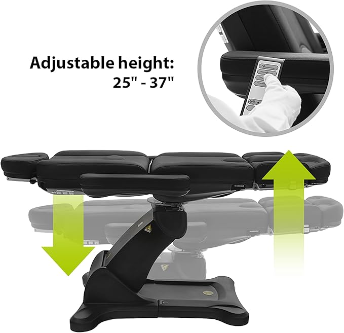 SKINACT Malibu Electric Medical Spa Treatment Table Black