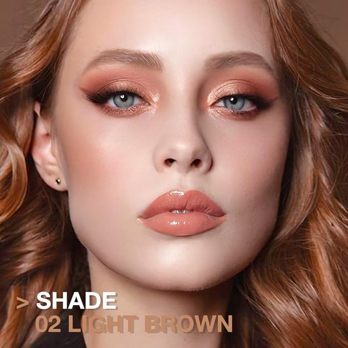 12 Pcs Ultimate Eyebrow Retractable Definer Pencils,Dual-Sided Natural Soft Textured Eyebrow Pencil, for Daily Look Eyebrow Makeup,Brow Brush,Fine Tip (12Pcs-Light Brown-Retractable Triangle)